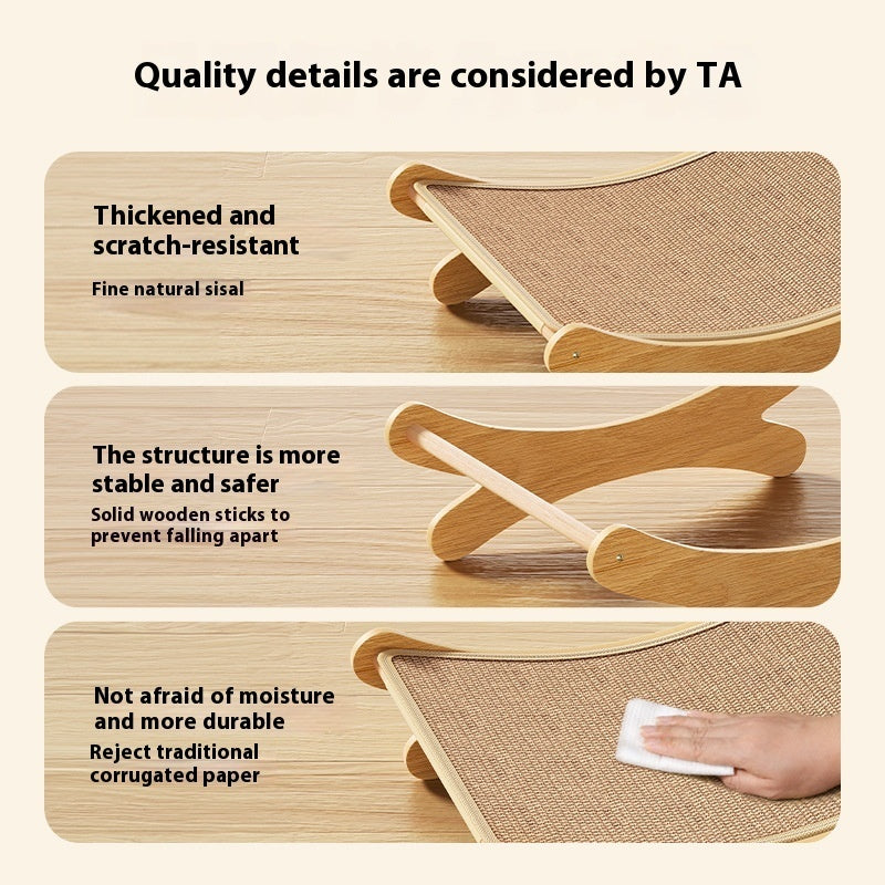 Eco-Friendly Jute Cat Scratch Board & Nest | Scratcher Bed for Cats up to 6kg | Durable, Natural, No Mess